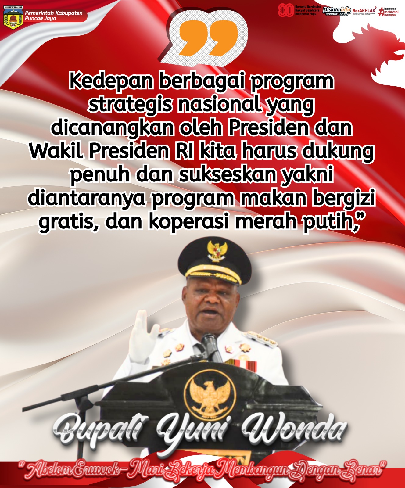 Bupati Yuni Wonda