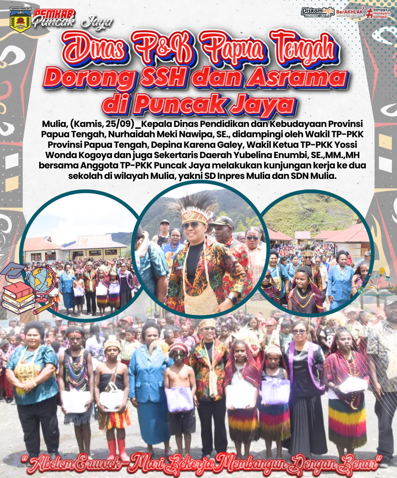 Dinas P&K Papua Tengah
Dorong SSH dan Asrama di Puncak Jaya