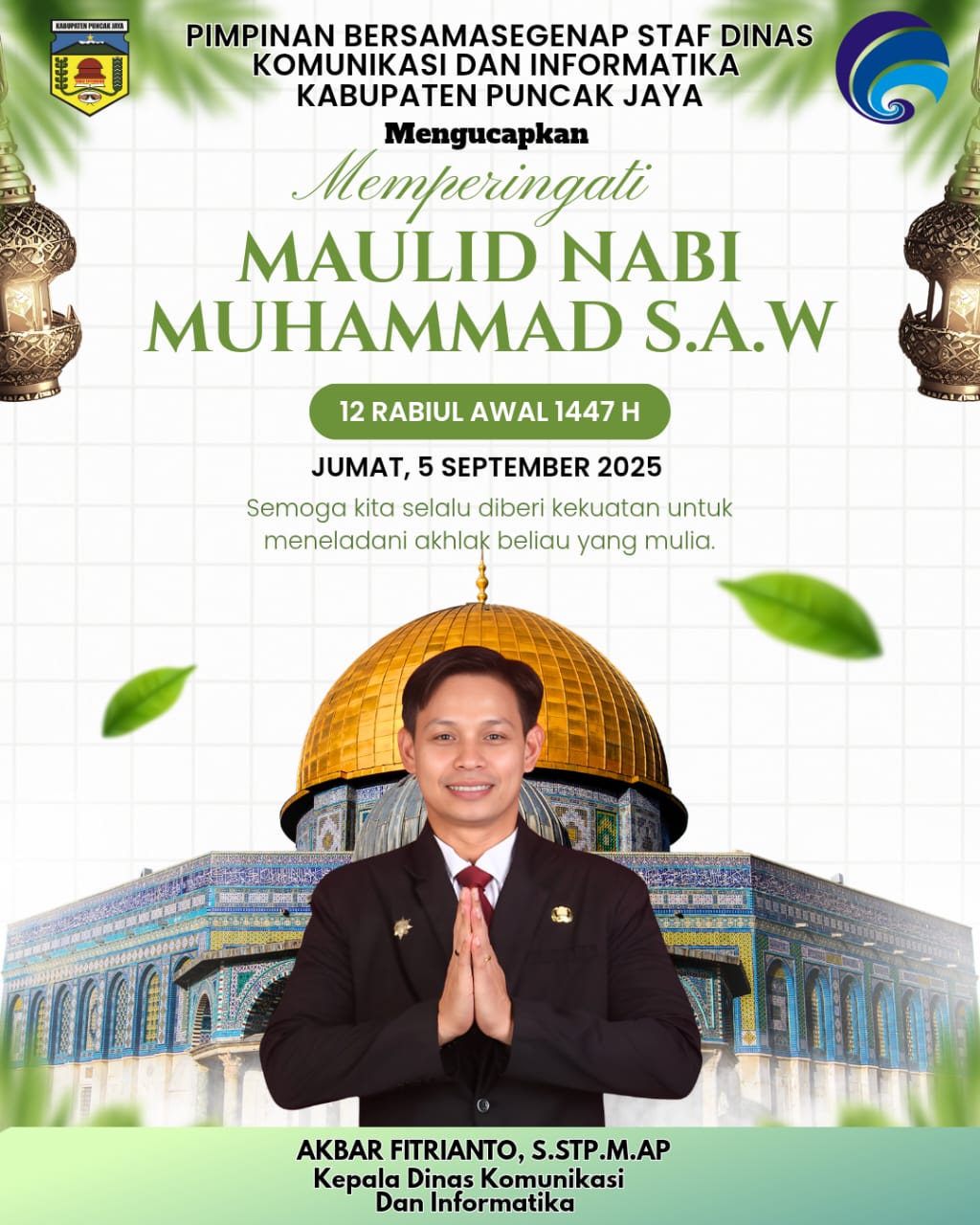 MAULID NABI MUHAMMAD S.A.W
12 RABIUL AWAL 1447 HIJRIYAH