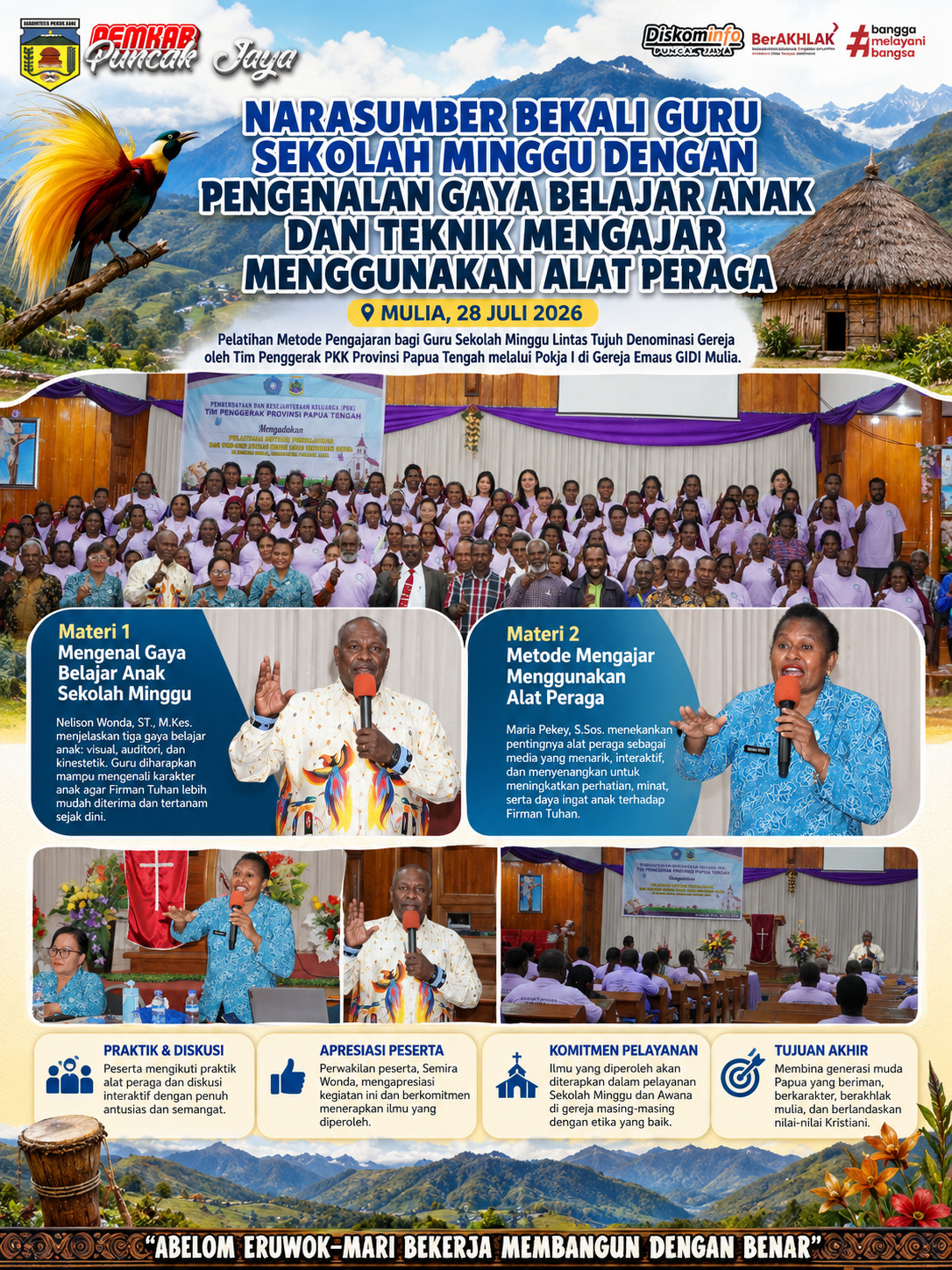 Narasumber bekali guru sekolah minggu