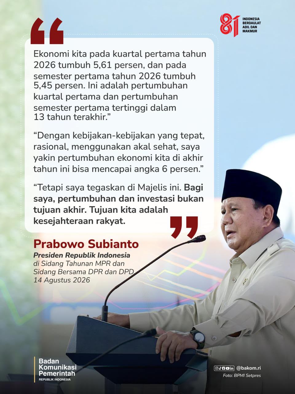 Pertumbuhan Ekonomi RI Kuartal pertama