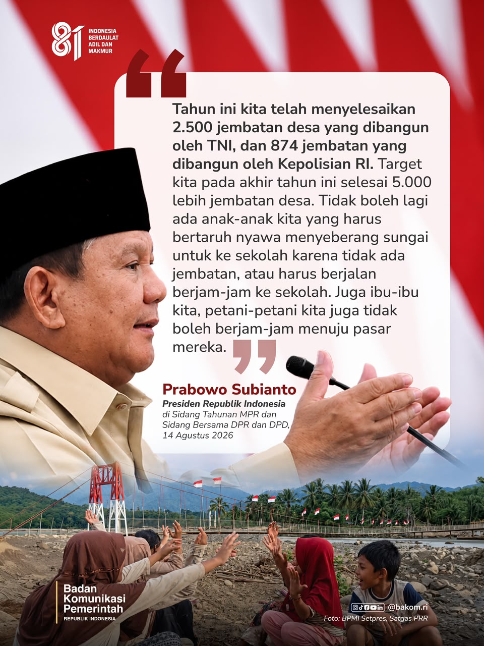 Pidato Presiden RI dalam Nota RAPBN 2027