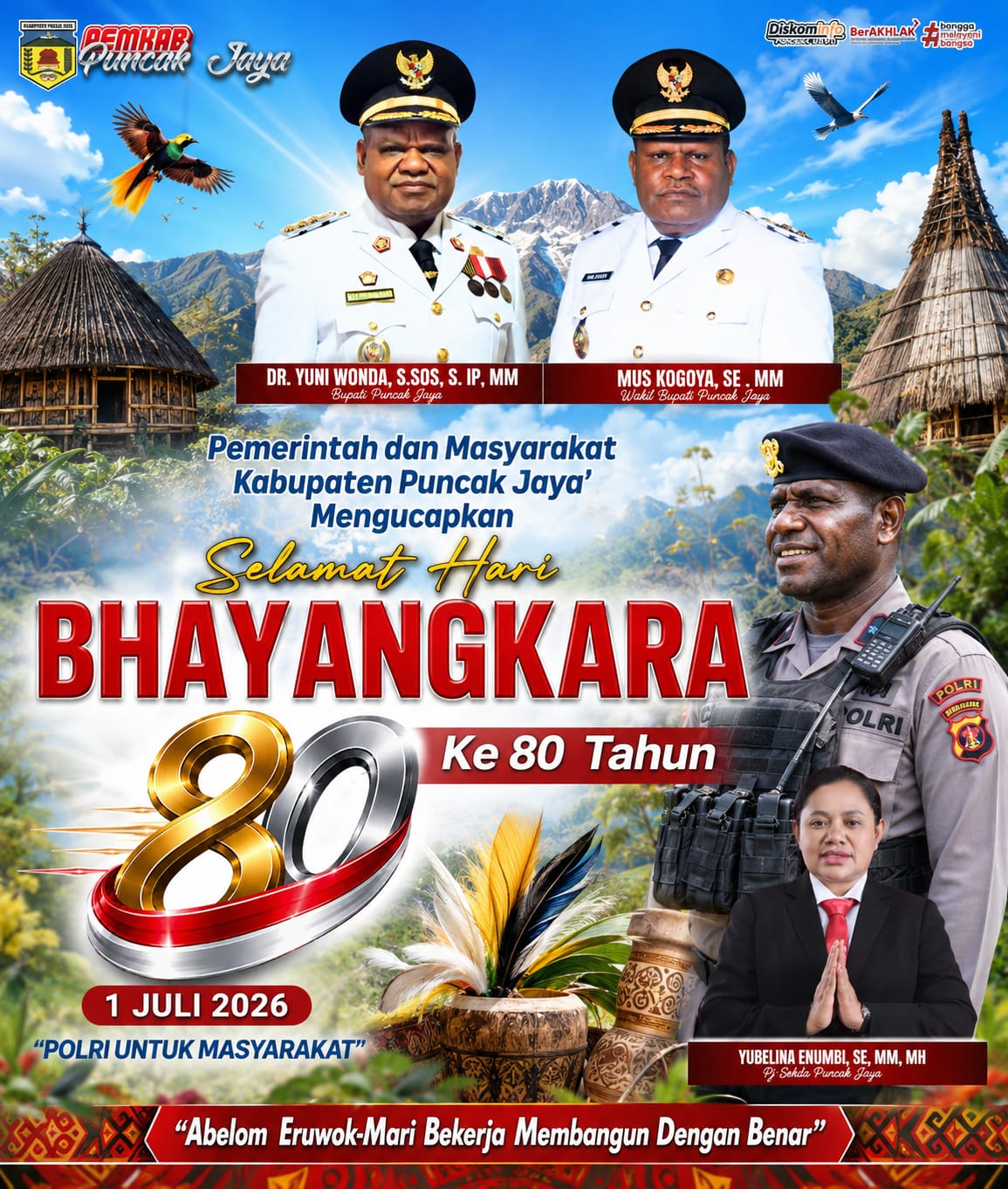 SELAMAT HARI BHAYANGKARA KE 80 TAHUN