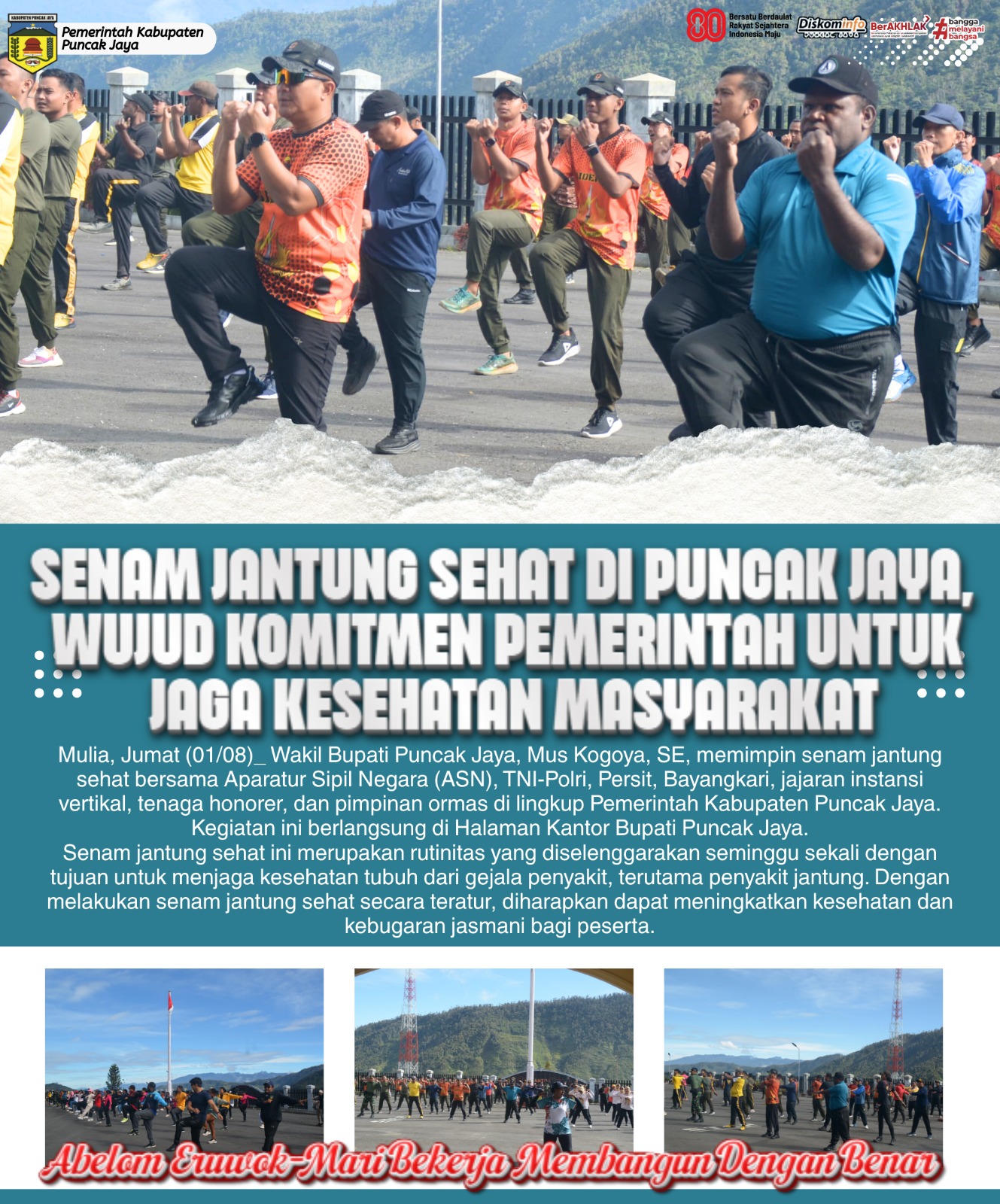 SENAM JUMAT JANTUNG SEHAT PUNCAK JAYA EDISI 1 AGUSTUS 2025