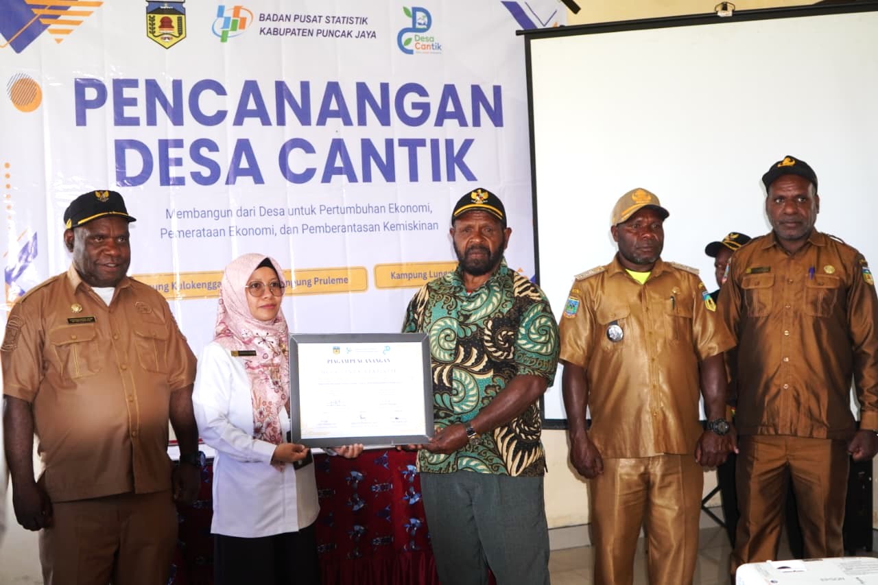 BPS Kabupaten Puncak Jaya Bekali Aparatur Tiga Kampung Percontohan Kelola Data Statistik Berkualitas