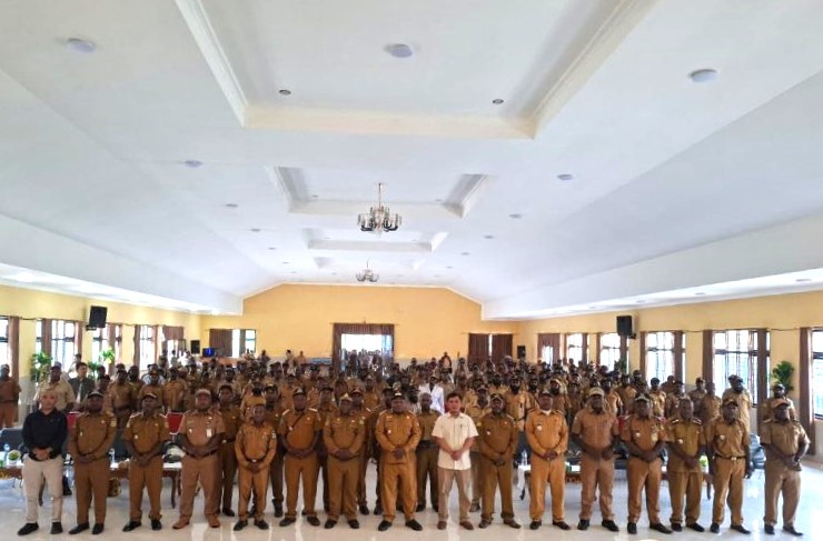 Pemkab Puncak Jaya Gelar Sosialisasi Pemotongan Dana Kampung dan Penguatan Pengelolaan Dana Desa Tahun 2026