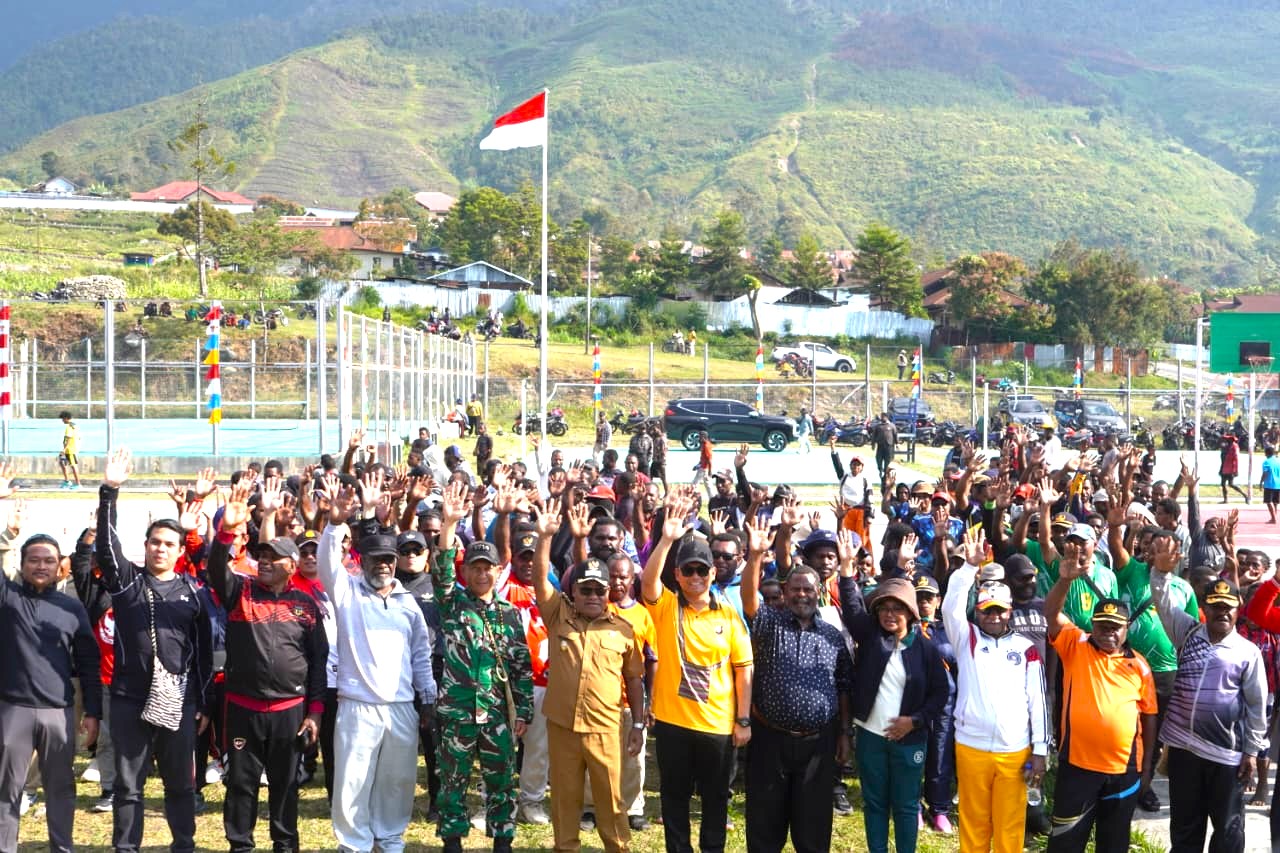 Pemkab Puncak Jaya Resmi Buka Perlombaan Hut Ke-81 Kemerdekaan Ri, Ajak Masyarakat Perkuat Persatuan Dan Sportivitas