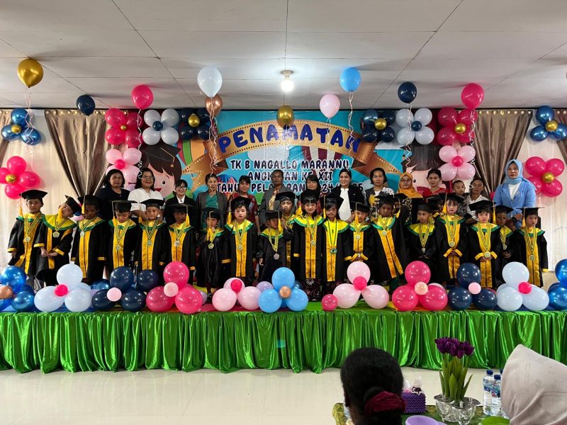 Penamatan TK B Nagallo Marannu Angkatan Ke-XII Tahun Ajaran2024/2025 Berlangsung Meriah