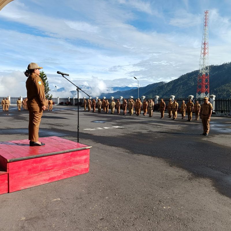 Plt Sekda Pimpin Apel Gabungan ASN, Tekankan Pentingnya Kembali Ke Tempat Tugas dan Membangun Puncak Jaya