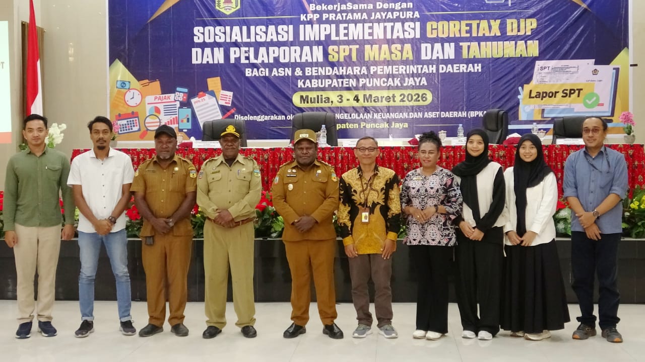PUNCAK JAYA GELAR SOSIALISASI CORETAX DJP: ASN WAJIB PATUH PAJAK