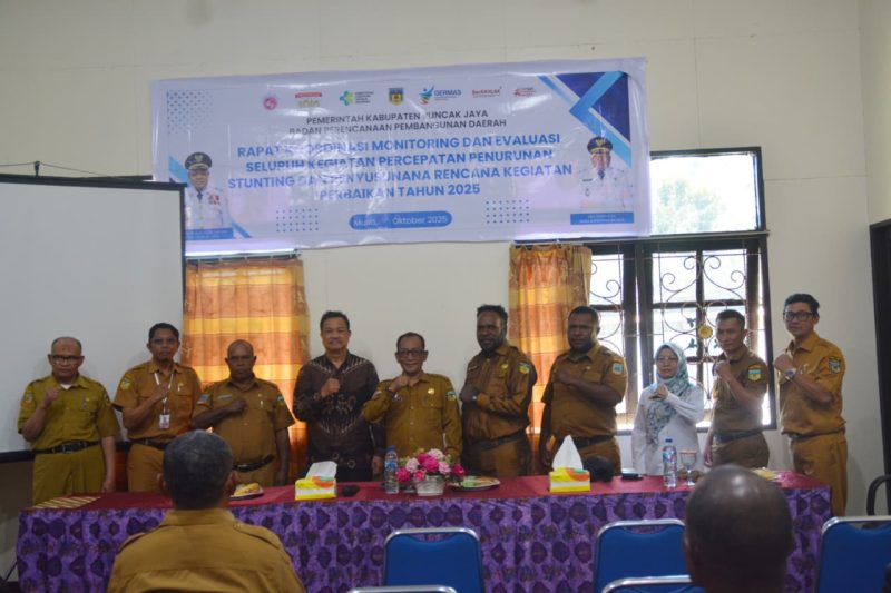 PUNCAK JAYA SUSUN STRATEGI PERCEPATAN PENURUNAN STUNTING BERBASIS DATA