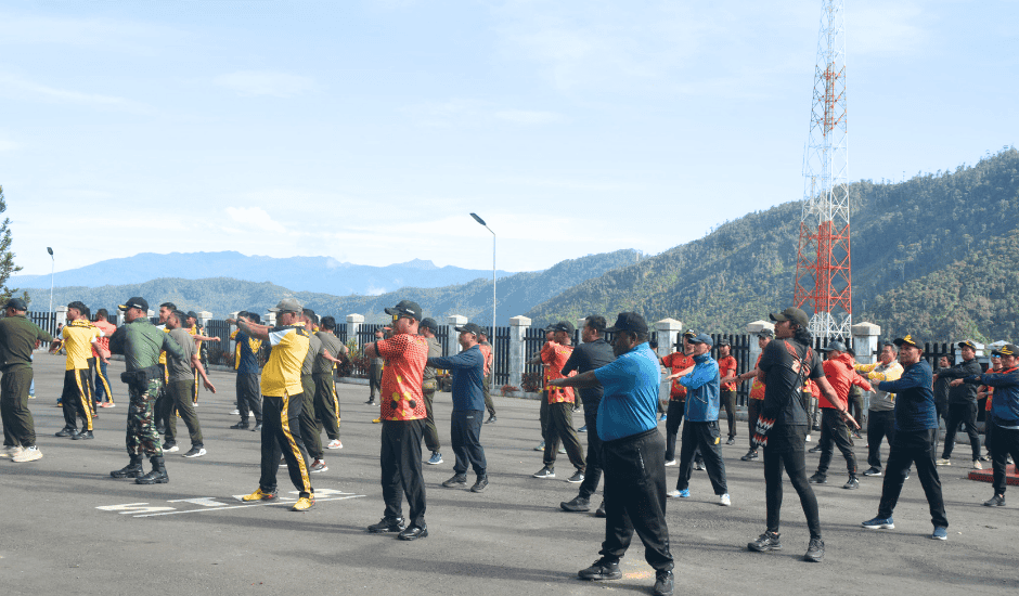 Senam Jantung Sehat di Puncak Jaya, Wujud Komitmen Pemerintah Untuk Jaga Kesehatan Masyarakat