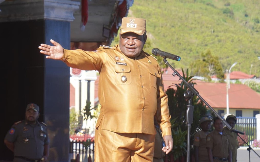 Wakil Bupati Puncak Jaya Tegaskan Disiplin ASN dan CPNS serta Ajak Seluruh Aparatur Jaga Keamanan Daerah